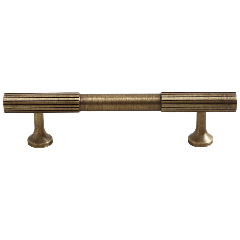 Luxury Stripe Antique Bronze Pure Copper Cabinet Handles