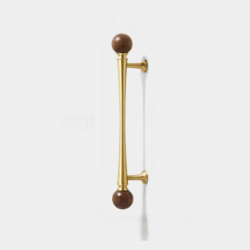 Moderne Messing Walnussgold Küchenschrankgriffe