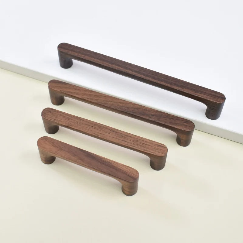 Walnut Wood Cabinet Handles