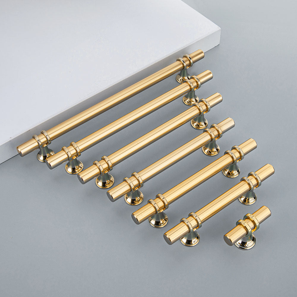 Gold Zinc Alloy Cabinet Pulls