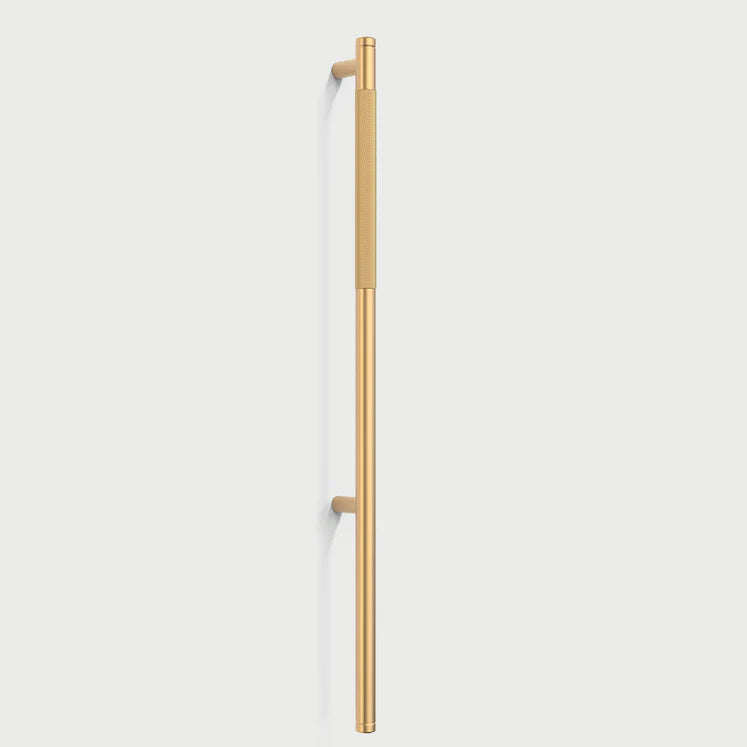 Modern Aluminum Gold Knurled Kitchen Cabinet Pulls Bar Handles