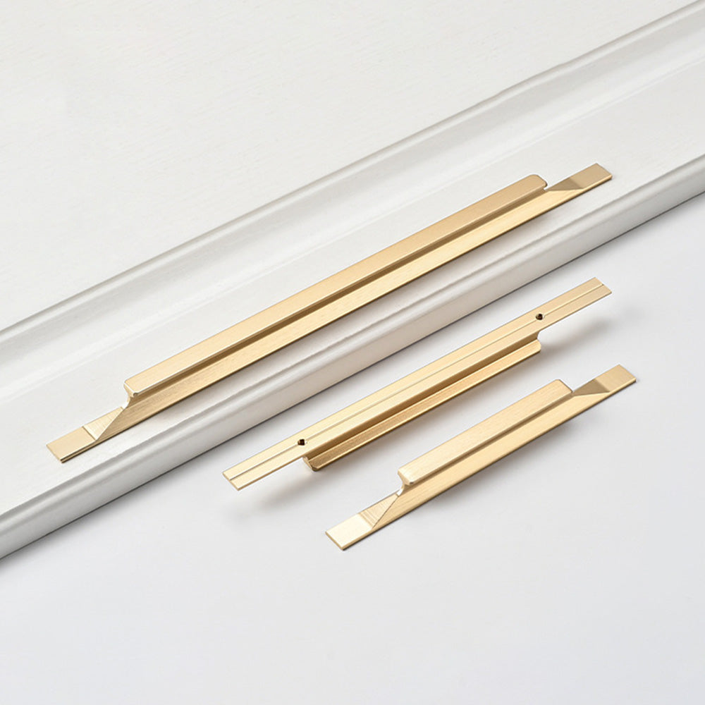 Brushed Gold Edge Cabinet Handle