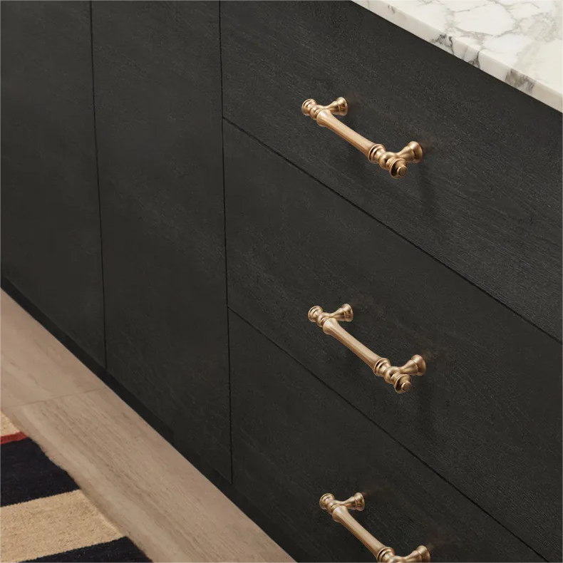 Modern Gold Aluminium Kitchen Cabinet Dresser Handles