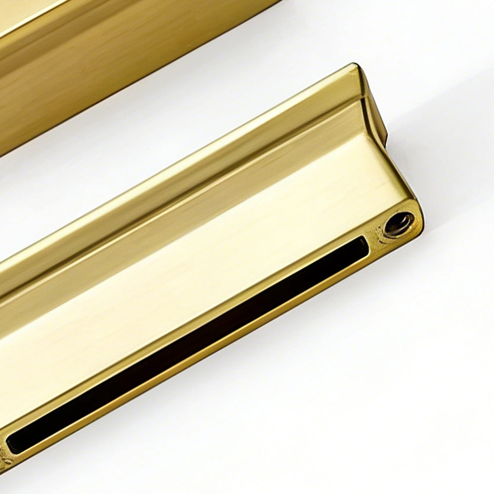 Gebürstete goldene trapezförmige Schrankgriffe