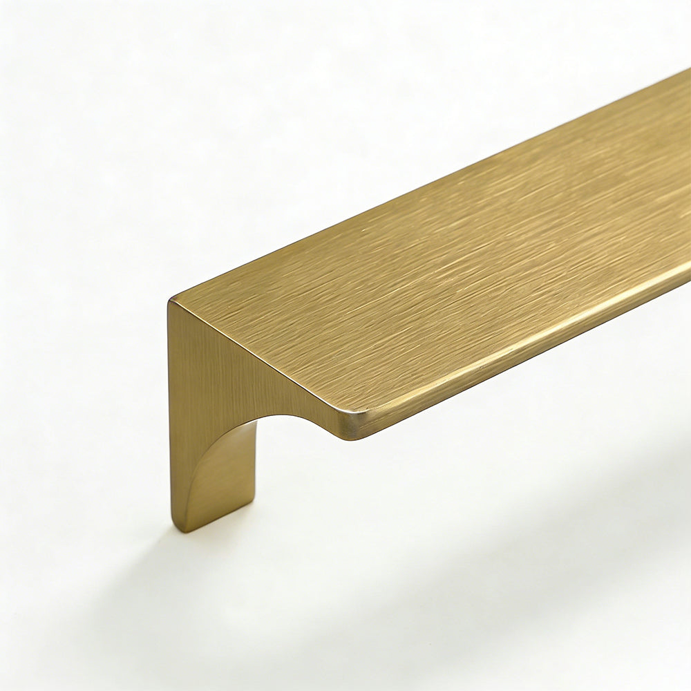 Brushed Gold Edge Pull Handle