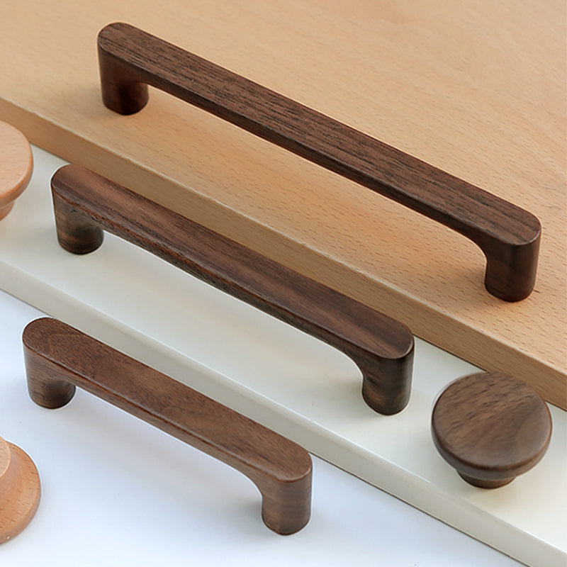 Walnut Wood Cabinet Handles