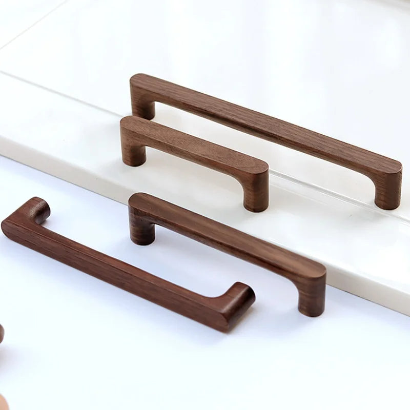 Walnut Wood Cabinet Handles