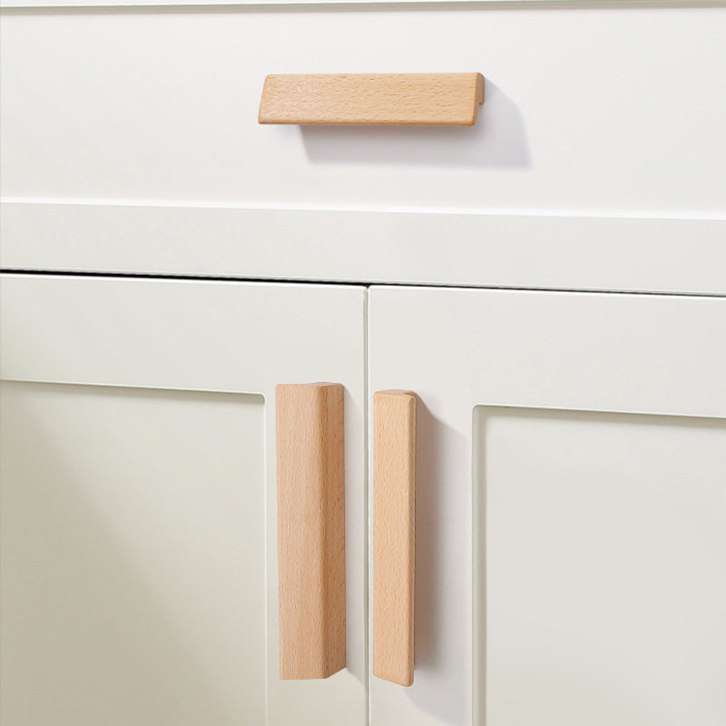 Natural Beech Wooden Cabinet Handles