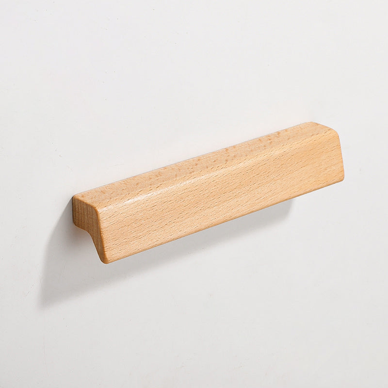 Natural Beech Wooden Cabinet Handles