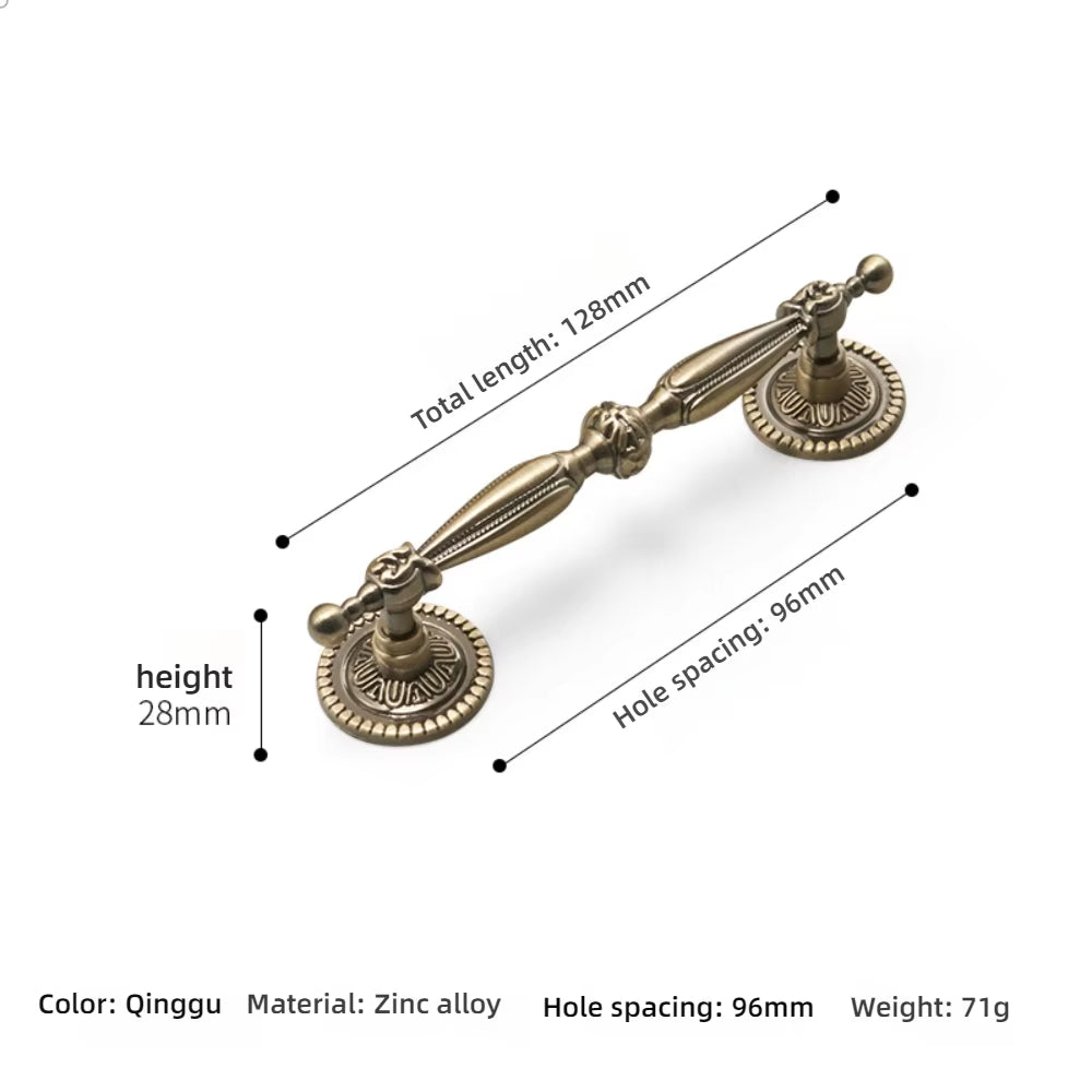 Retro-Möbelgriffe und -knöpfe aus Bronze
