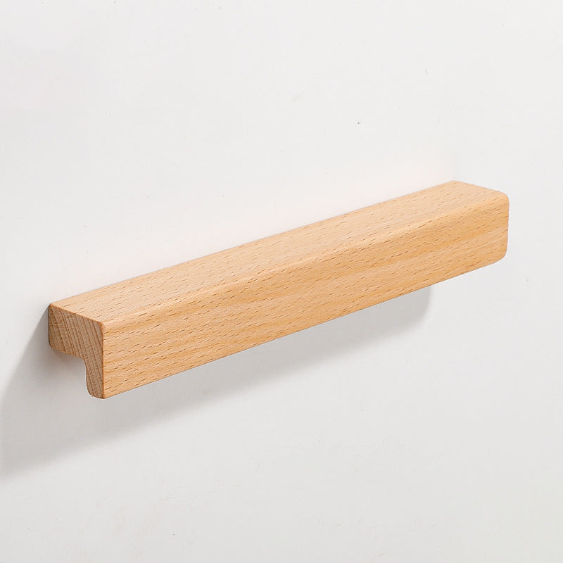 Beech Wooden Kitchen Drawer Handles