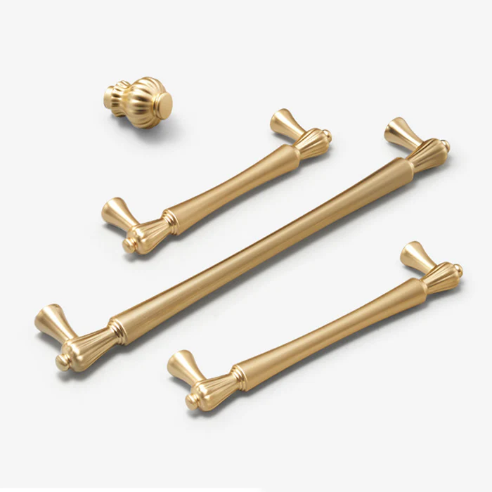 Luxury Gold Zinc Alloy Cabinet Handles For Kitchen