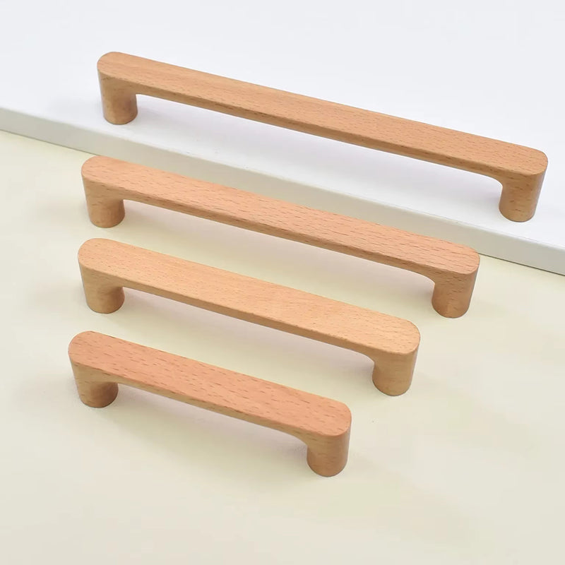 Beech Wood Cabinet Handles