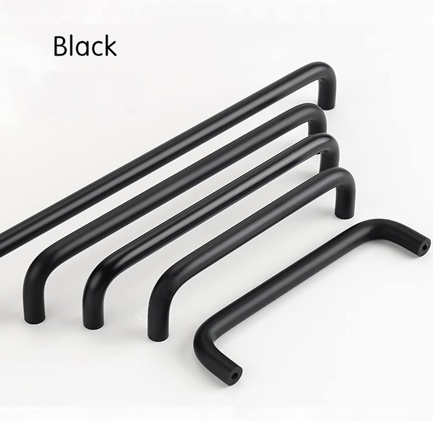 Schwarze Kleiderschrankgriffe aus Aluminiumlegierung für Kinderzimmer