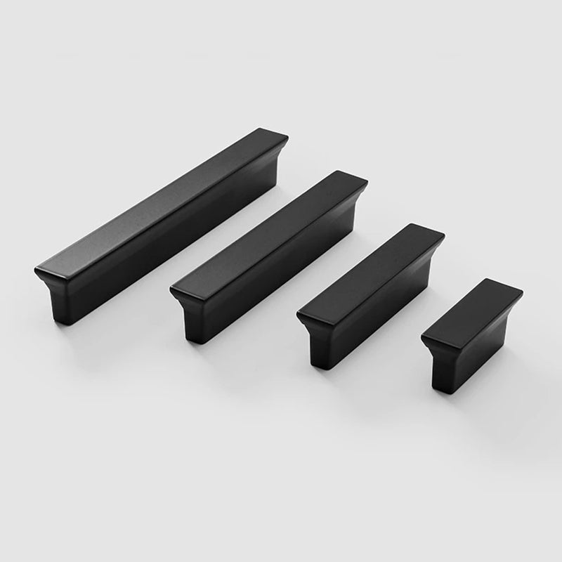 Black Trapezoid Cabinet Handles