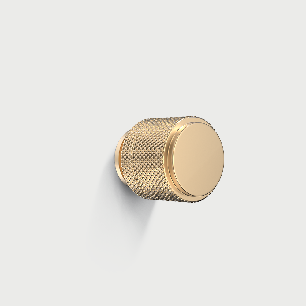 Modern Aluminum Gold Knurled Kitchen Cabinet Pulls Bar Handles