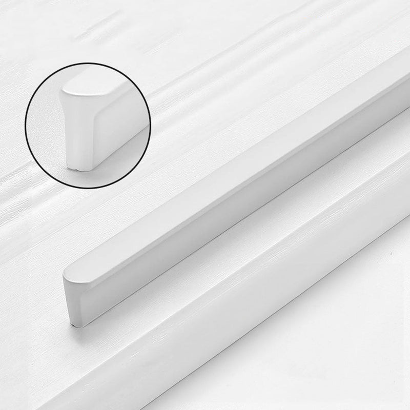 Große weiße Aluminium-Schubladengriffe