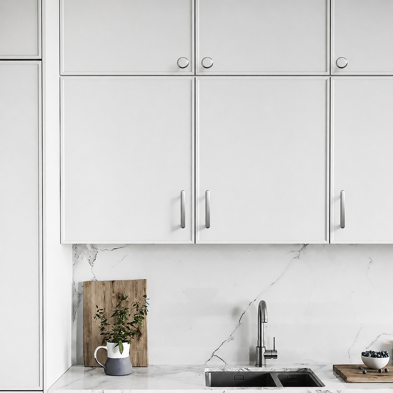 Brushed Nickel Zinc Alloy Cabinet Handles For Kitchen