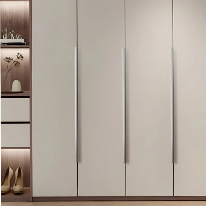 Modern Grey Aluminium Cabinet Profile Edge Pulls