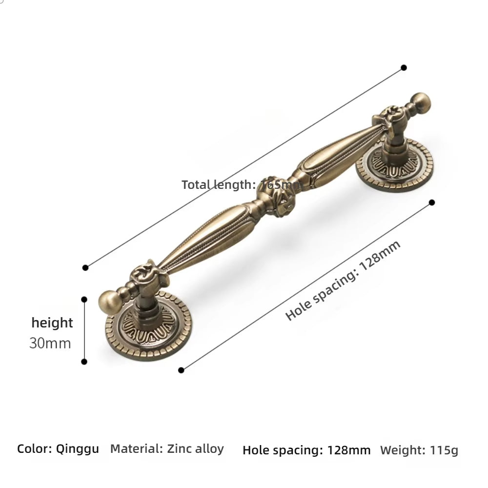 Retro-Möbelgriffe und -knöpfe aus Bronze