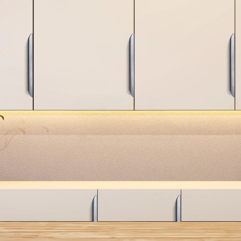 Simple Grey Aluminium Cabinet Profile Edge Pull Handles