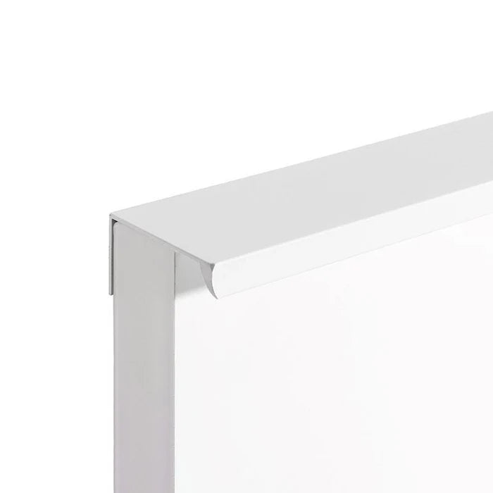 Modern White Aluminum Cabinet Profile Edge Pull Handles for Kitchen