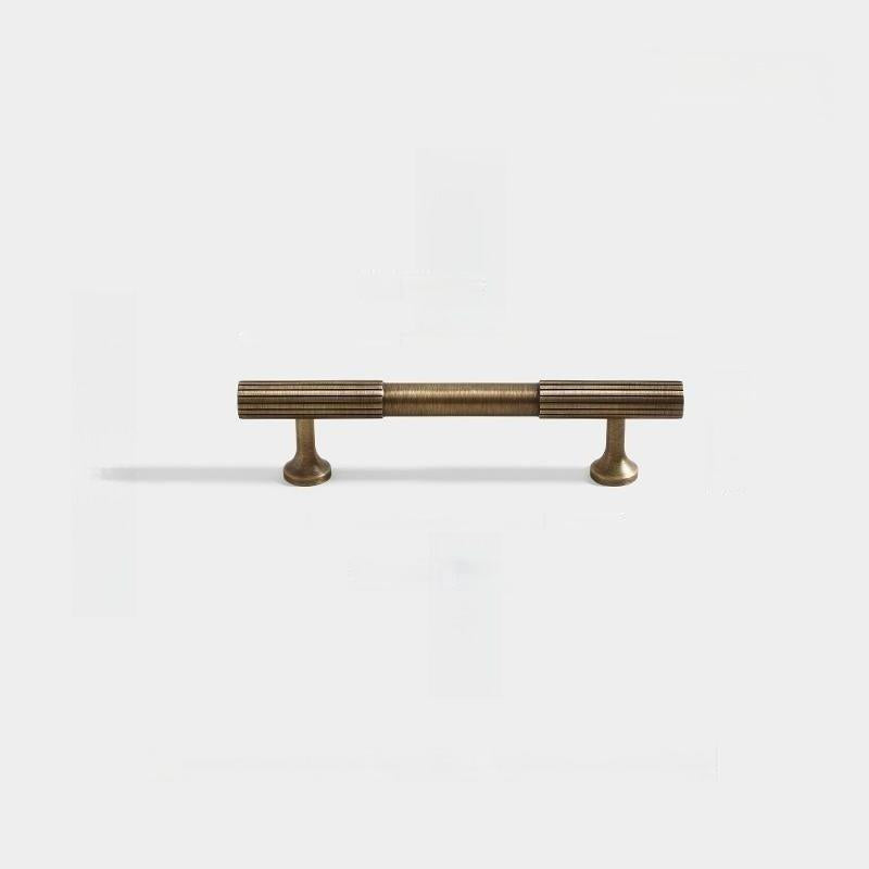 Luxury Stripe Antique Bronze Pure Copper Cabinet Handles