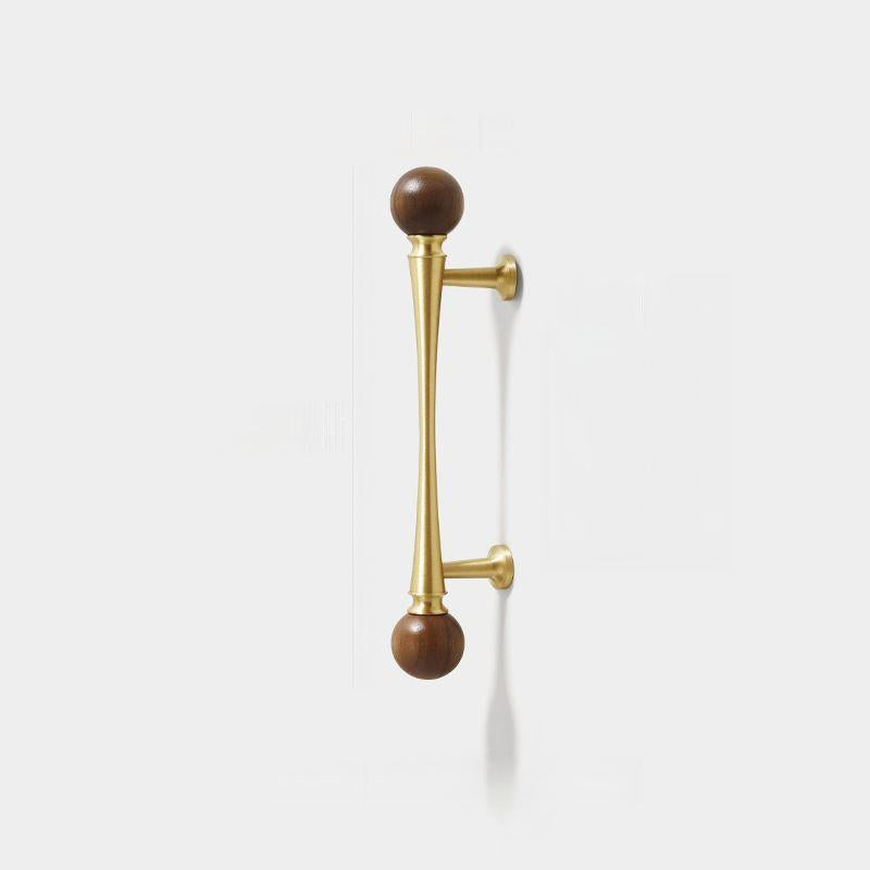 Moderne Messing Walnussgold Küchenschrankgriffe