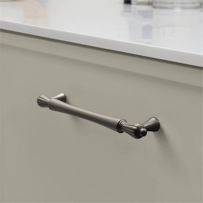 Stylish Grey T-Bar Cabinet Drawer Handles