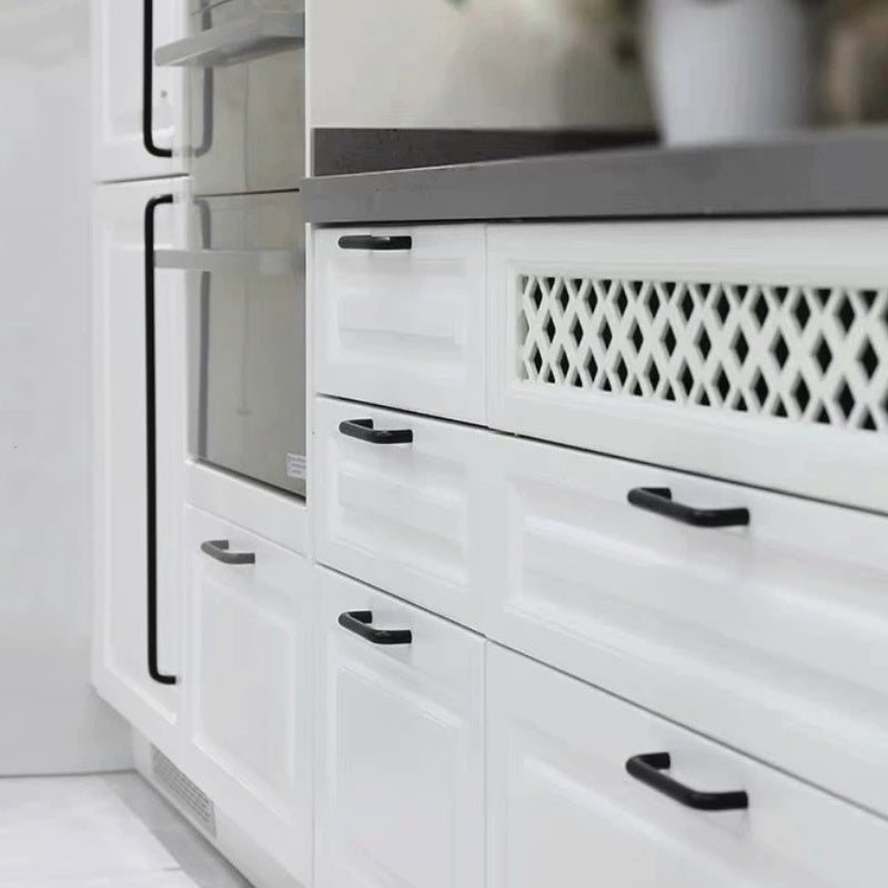Schwarze Kleiderschrankgriffe aus Aluminiumlegierung für Kinderzimmer