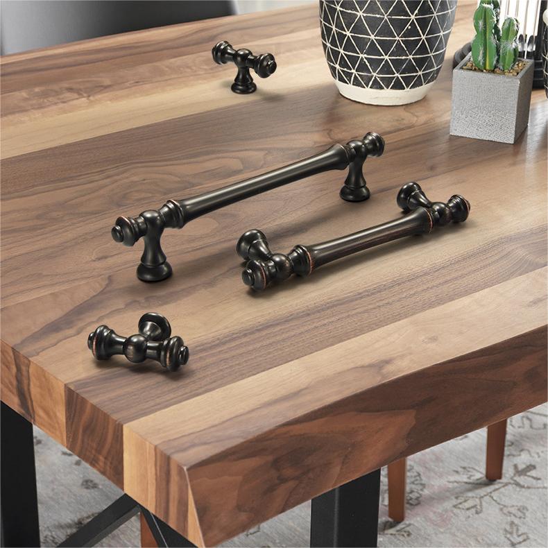 Stylish Black Aluminium Cabinet Handles For Kitchen