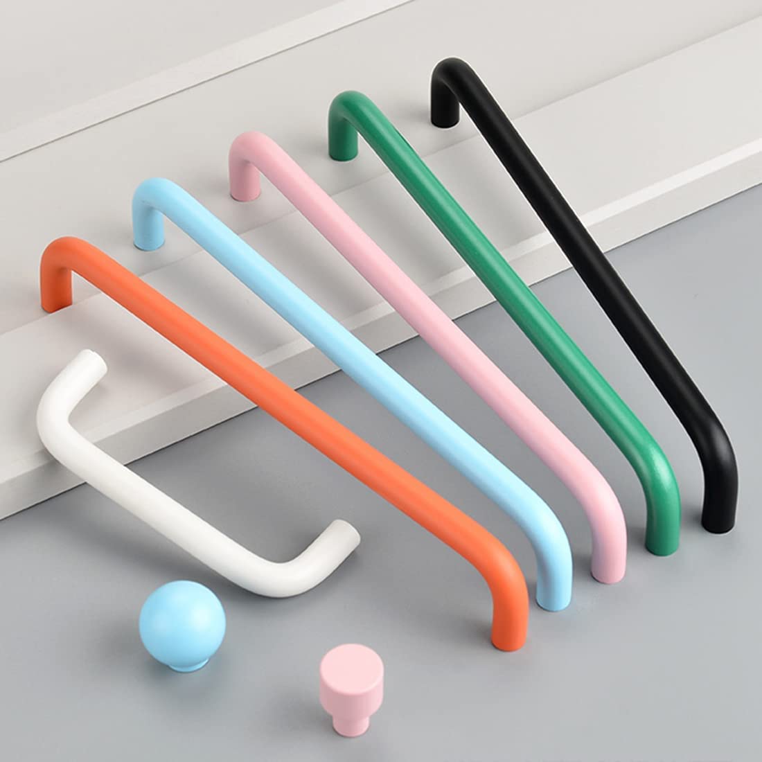 Modern Pink Kids Wardrobe Cabinet Handles