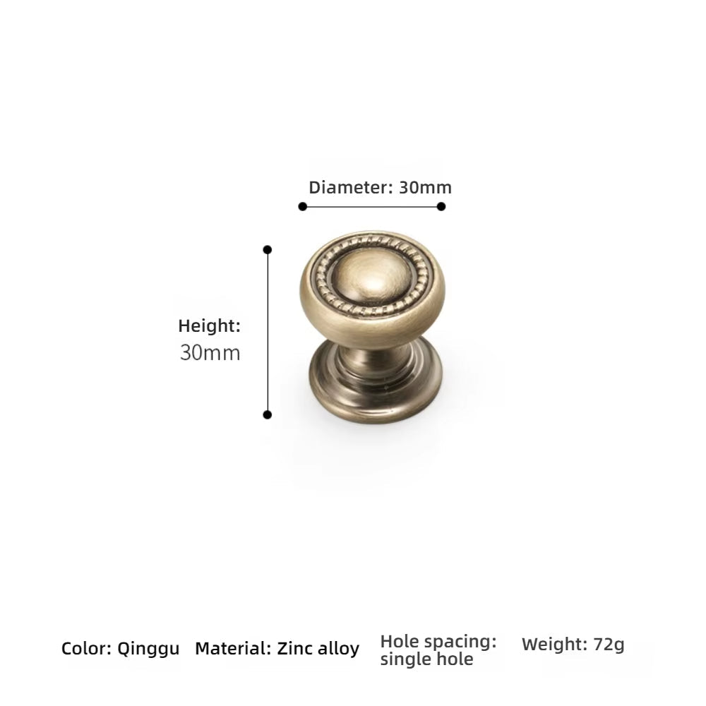 Retro-Möbelgriffe und -knöpfe aus Bronze