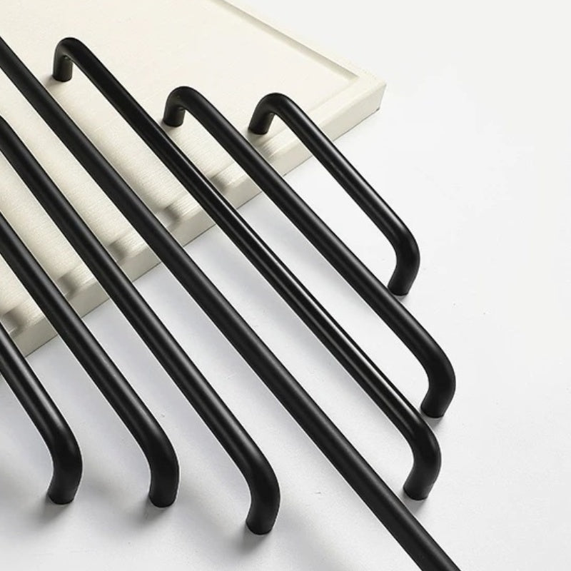 Schwarze Kleiderschrankgriffe aus Aluminiumlegierung für Kinderzimmer