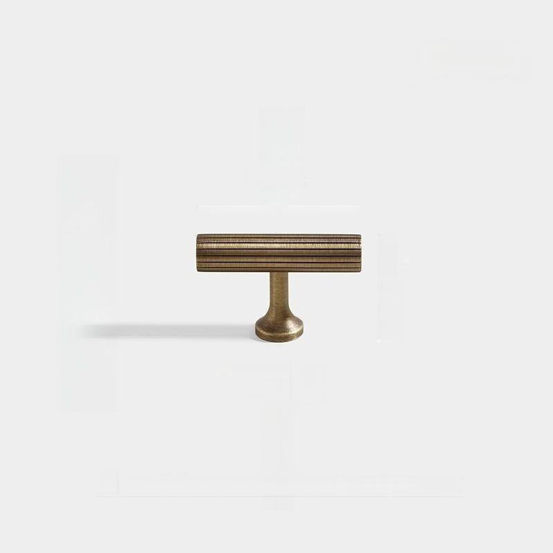 Luxury Stripe Antique Bronze Pure Copper Cabinet Handles