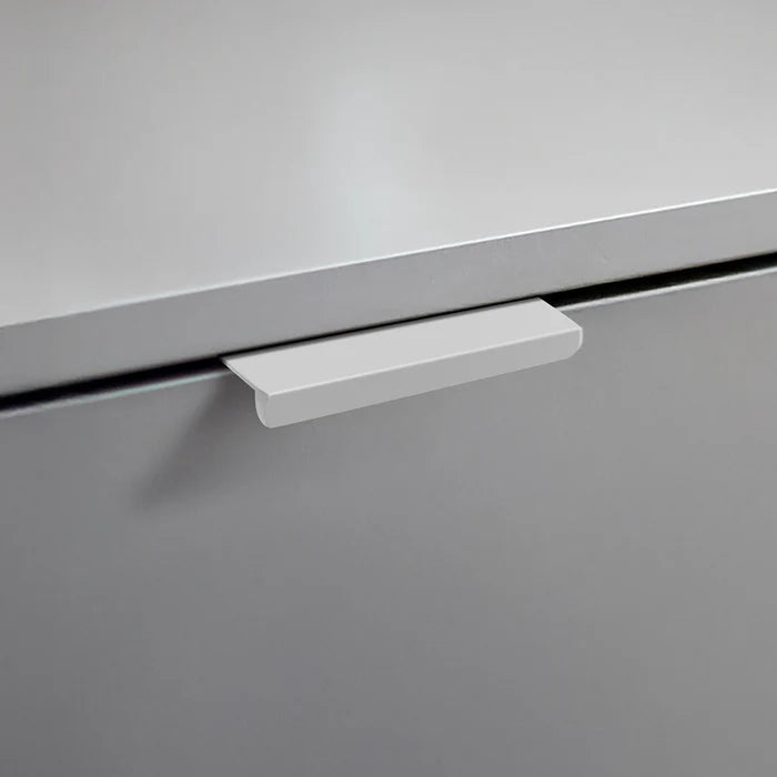 Modern White Aluminum Cabinet Profile Edge Pull Handles for Kitchen