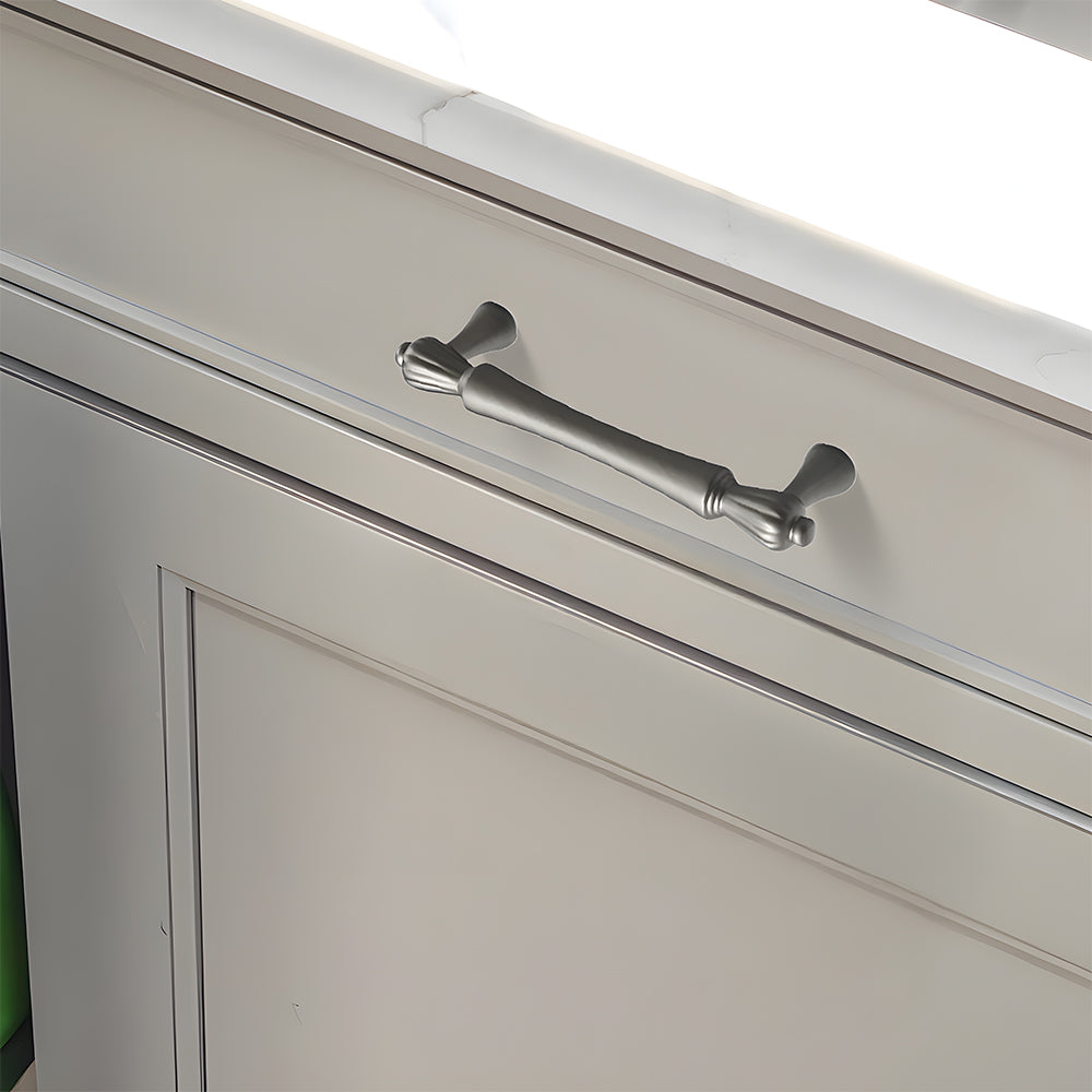 Stylish Grey T-Bar Cabinet Drawer Handles